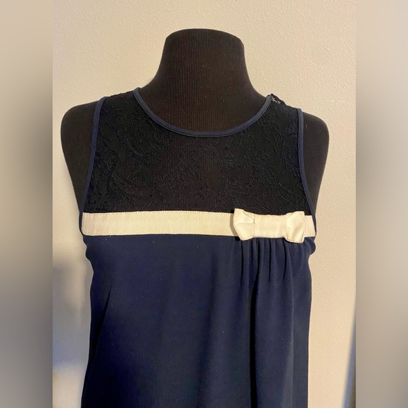 Red Valentino Garavani Navy Mini Dress - Size 10 - Picture 8 of 8